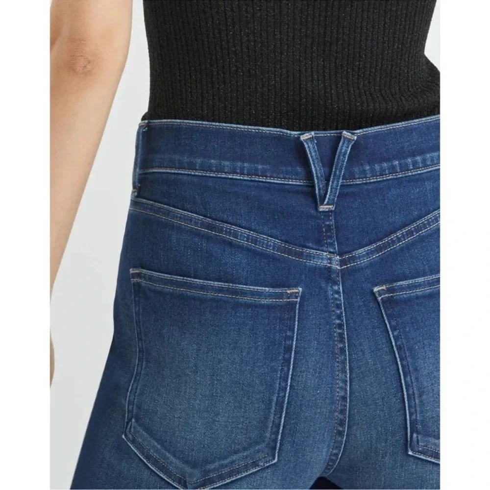 Veronica Beard Crosbie Wide Leg High Rise Astro Wash Jeans Size 32